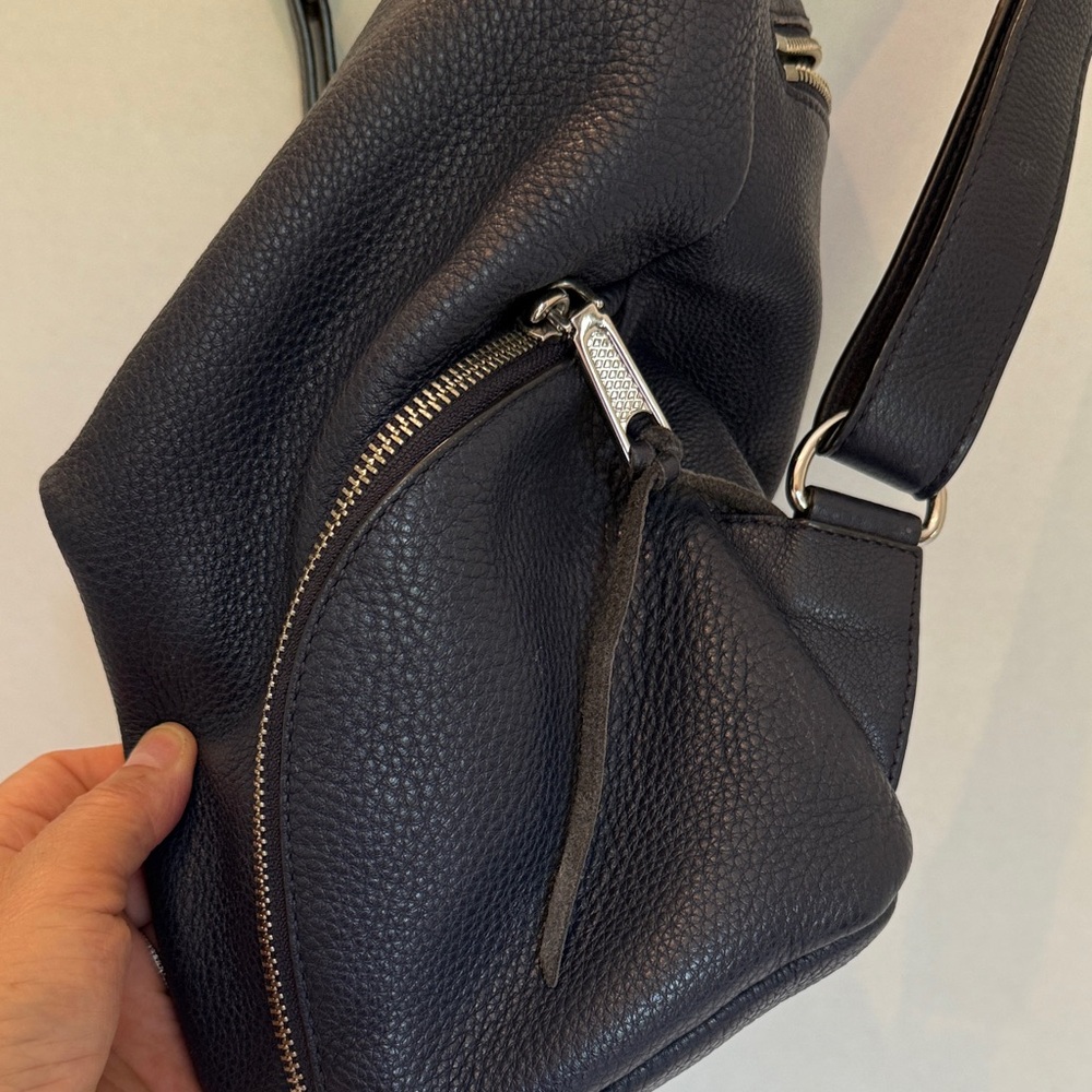 Rebecca Minkoff Navy pebbled Leather Backpack - Picture 4 of 7